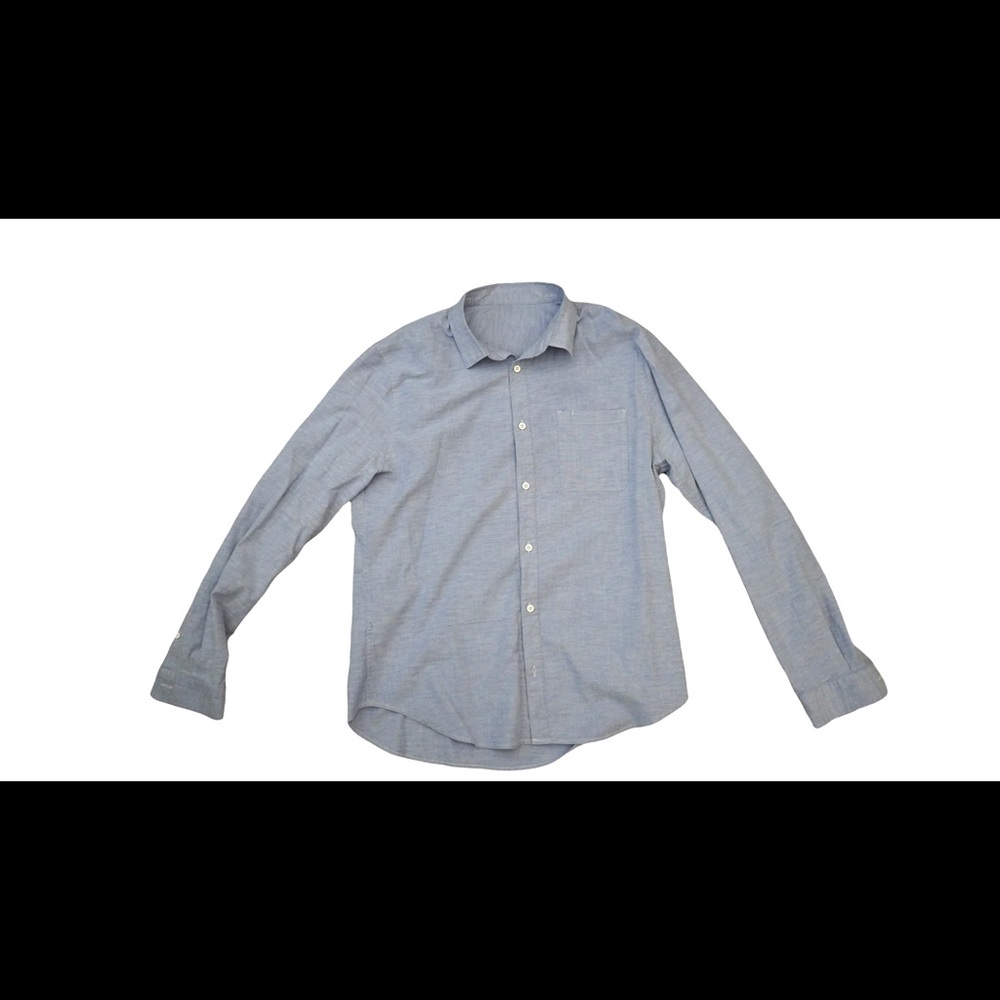 Mens lululemon blue casual button down.